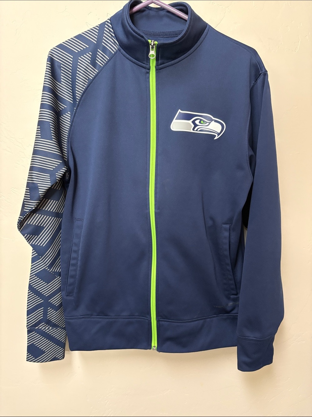 Seahawks track jacket. Small
